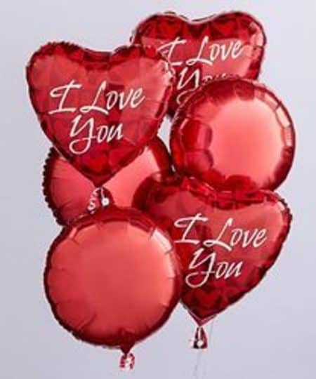 Send this fun balloon bunch to celebrate your love and let them know they are cherished. The bouquet includes 6 mylar balloons(pattern of the blank and and love balloon varies) tied together with a ribbon.
